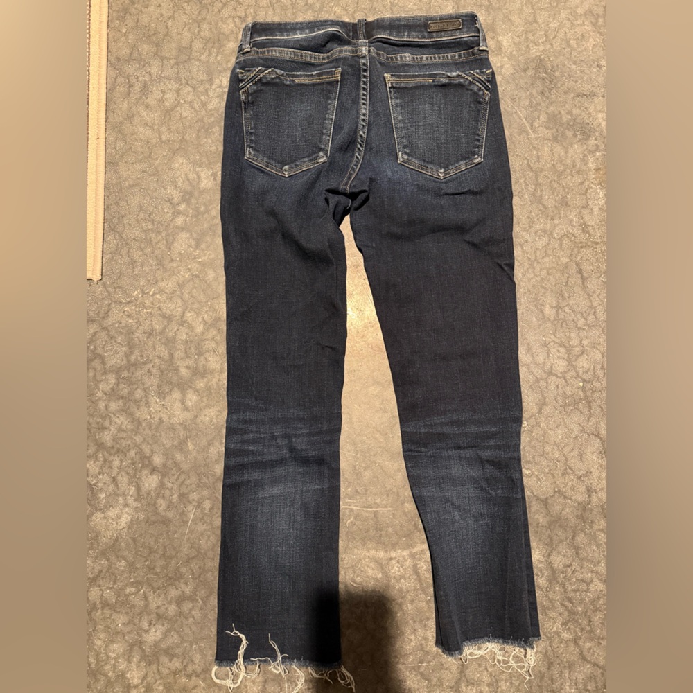 Buckle Dark Blue Ankle Jeans